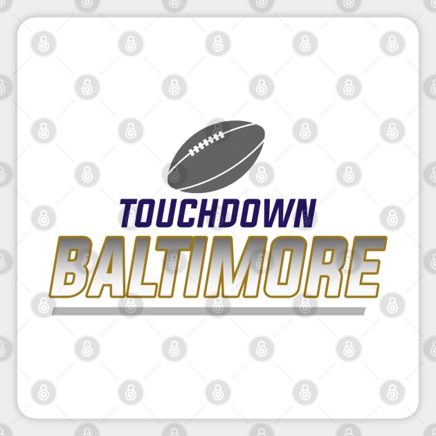 Baltimore Football Team Sticker by igzine